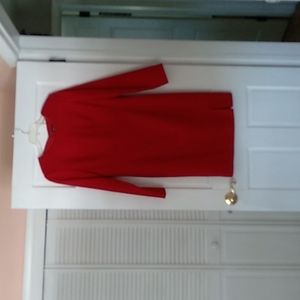 J. G. Hook red long sleeve dress